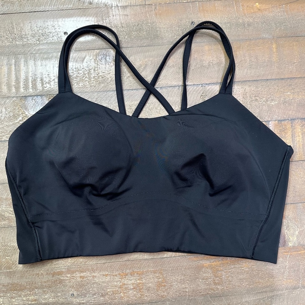 Lululemon like a cloud longline bra b/c size 12 black